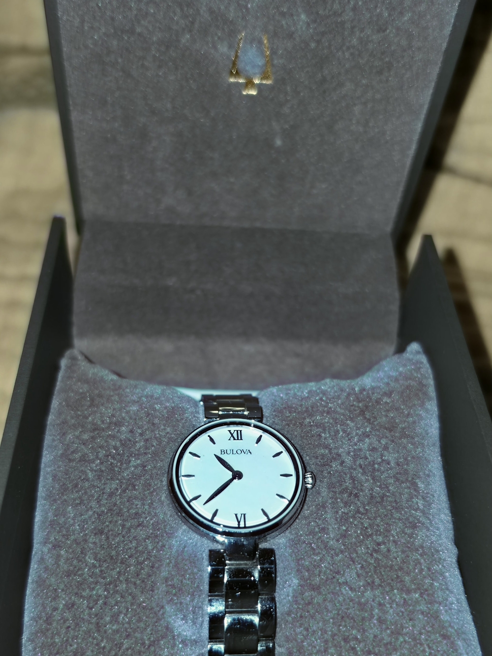Bulova Women's Classic Silver Stainless Steel Dress Watch - Silver Dial